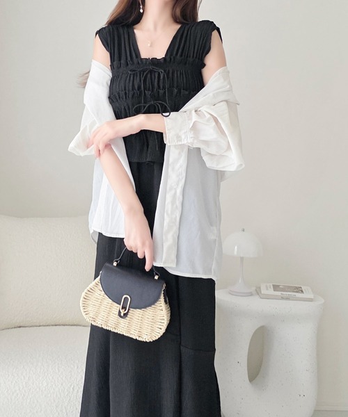 「mily bilet」 ノースリーブワンピース X-LARGE ブラック レディース_画像4