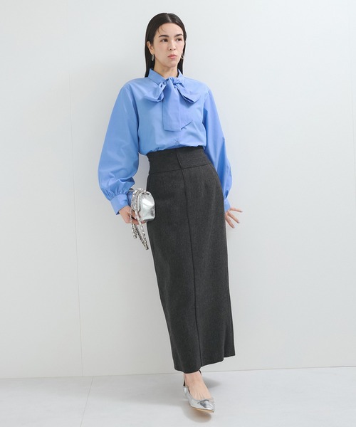 「LE CERCLE par rope'」 長袖ブラウス FREE ホワイト レディース_画像6