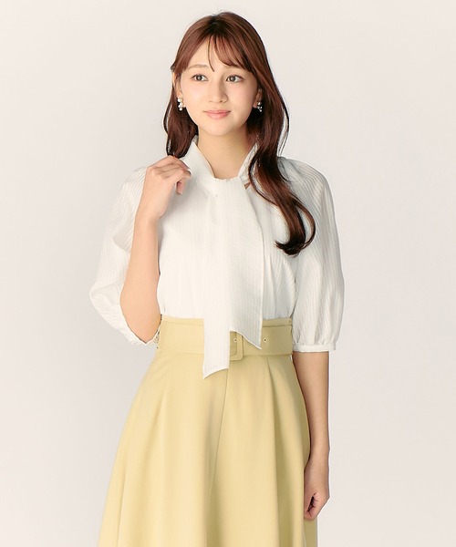「LAISSE PASSE」 半袖ブラウス 38 ブルー レディース_画像5