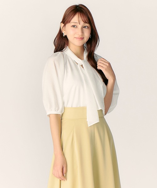 「LAISSE PASSE」 半袖ブラウス 38 ブルー レディース_画像8