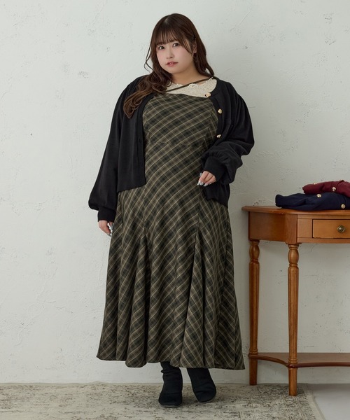 「Louiosy」 キャミソールワンピース 3L ブルー系その他 レディース_画像2