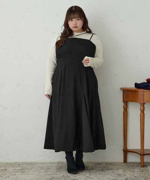「Louiosy」 キャミソールワンピース 3L ブルー系その他 レディース_画像4