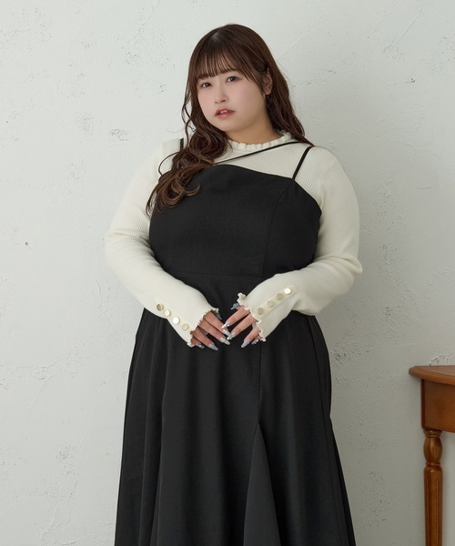 「Louiosy」 キャミソールワンピース 3L ブルー系その他 レディース_画像7