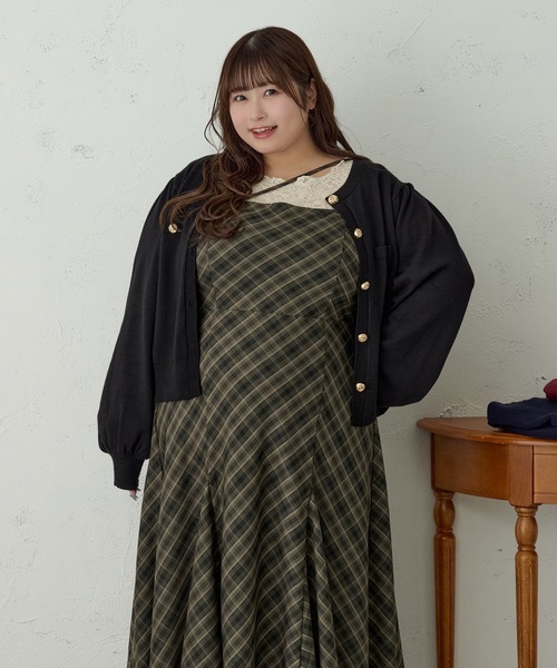 「Louiosy」 キャミソールワンピース 3L ブルー系その他 レディース_画像9