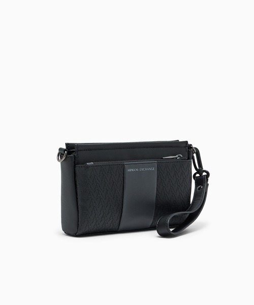 ARMANI EXCHANGE ポーチ 「A|X アルマーニ エクスチェンジ」ロゴパネル