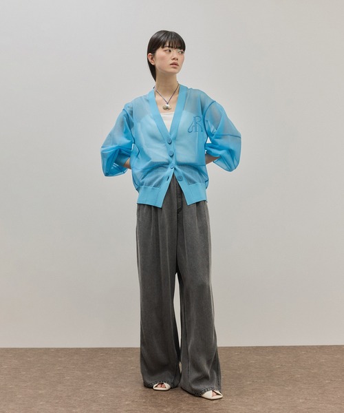 「ADAM ET ROPE'」 デニムパンツ 38 ブラック レディース_画像7