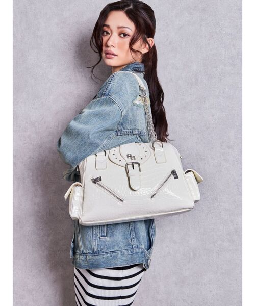 GYDA（ジェイダ） ボストンバッグ GG bijouエナメルクロコ ボストンBAG