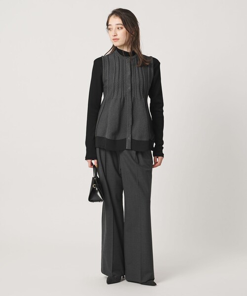 ユナイテッドアローズ　ベスト ジレ　フリーサイズ　ネイビー　レディース UNITED ARROWS（ユナイテッドアローズ） ベスト ジレ ペプラム