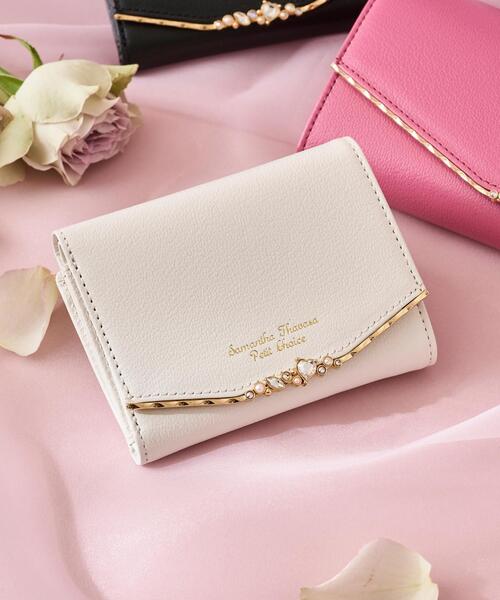 【定価¥22,000】サマンサタバサ　ハートジュエルバー　折財布 Samantha Thavasa Petit Choice（サマンサタバサプチチョイス） 財布