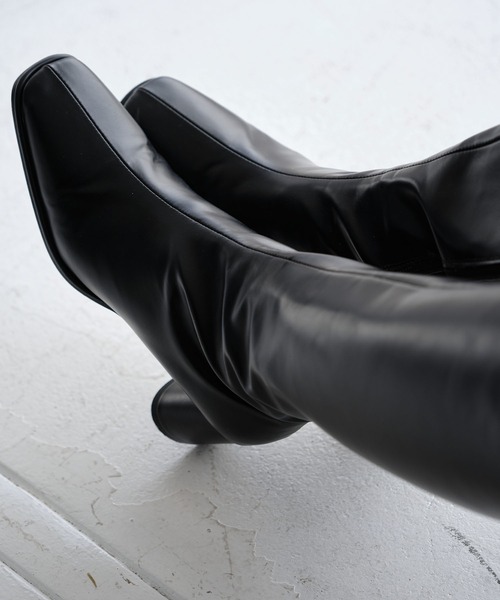 ZAKKA-BOX（ザッカボックス） ブーツ スクエアトゥ美シルエットヒール