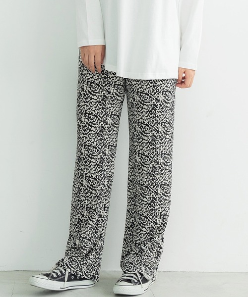 パンツ モザイク柄プリーツパンツ : 66364629 : ZOZOTOWN Yahoo 