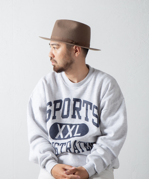 RADiALL ダークグレー フェドラハット　ウールハット Racal Fur Wool Fedora Hat 1324 ファーウールフェドラハット