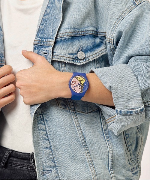 Swatch 腕時計 「SWATCH X MoMA」GIRL BY ROY LICHTENSTEIN