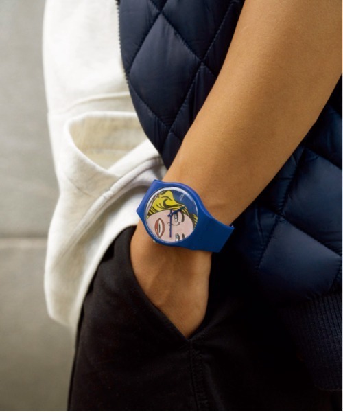 Swatch スウォッチ時計 MoMA GIRL BY ROY リストウウォッチ Swatch 腕時計 「SWATCH X MoMA」GIRL BY ROY LICHTENSTEIN