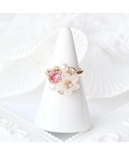 ANTEPRIMA レディース フラワー ビジュー ミュール TONE 指輪 リング 「Arivenalice」全12色 フラワービジュー