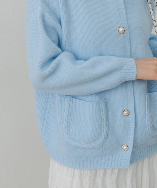 MAISON DE THERESE（メゾン ド テレーズ） カーディガン ノーカラー