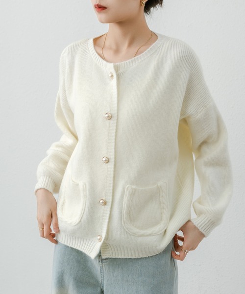 MAISON DE THERESE（メゾン ド テレーズ） カーディガン ノーカラー