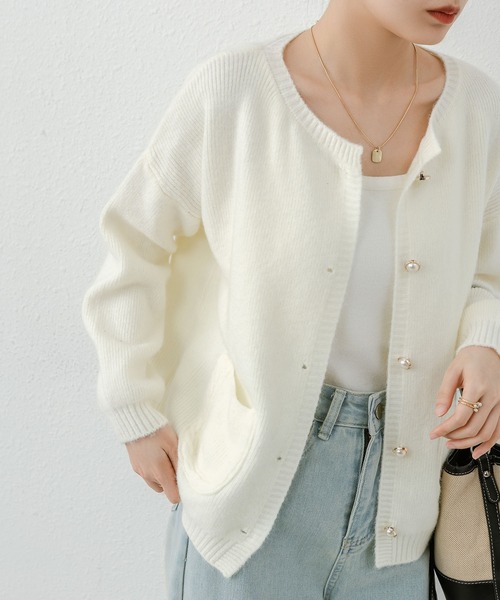 MAISON DE THERESE（メゾン ド テレーズ） カーディガン ノーカラー