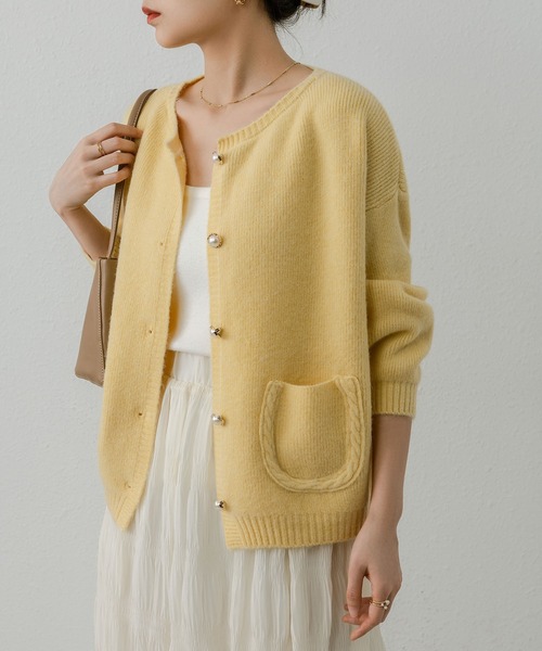 MAISON DE THERESE（メゾン ド テレーズ） カーディガン ノーカラー