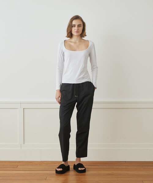 【JAMES PERSE】ストレッチベルベット スクエアネックプルオーバー WKVT3904 JAMES PERSE tシャツ ストレッチベルベット スクエアネックプル
