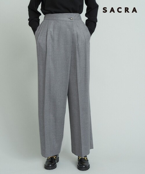 23区 パンツ 「SACRA」スーパーファインフランネル レディース