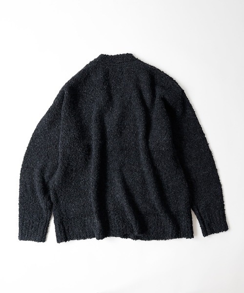 60s Parker　アルパカ　ウール　カーディガン　イエロー　L相当 NUMBER (N)INE カーディガン ALPACA KNIT BIG CARDIGAN
