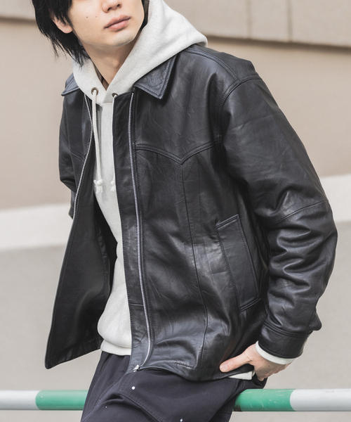 417 EDIFICE（フォーワンセブンエディフィス） 革ジャン ライダース