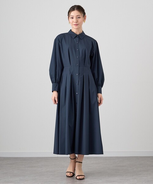 ANAYI アナイ　ワンピース　ジャケット　セットアップ　7号 セール】ドライツイルポケットシャツワンピース（シャツ