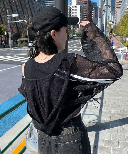 WEGO ブルゾン アウター WEGO/Wジップラインメッシュパーカー