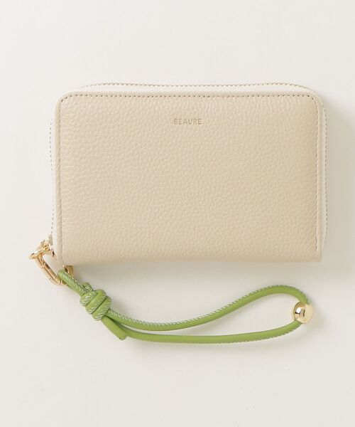 BEAURE ヴュレ ベージュ ミニ財布 バイカラー Beau're（ヴュレ） ミニ 財布 「BEAURE/ビュレ」カウレザー ハンド
