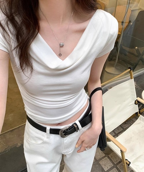 leune（ルネ） tシャツ 2WAYオフショルトップス レディース 