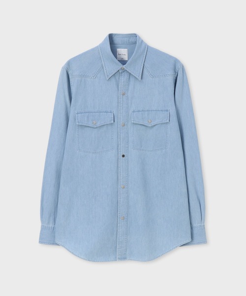 【Paul Smith】カットソー Plainsエンブロイダリー ブルー Paul Smith】カットソー Plainsエンブロイダリー ブルー