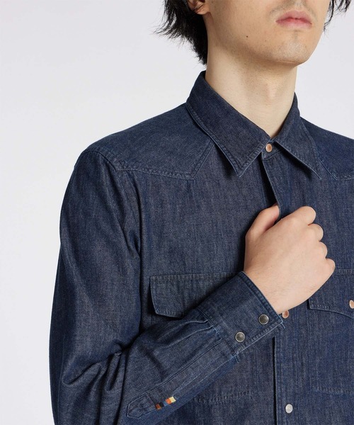 Paul Smith シャツ アーティストストライプ エンブロイダリー