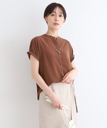 ブラウス シャツ 「洗える／SETUP可能」ドレーピースキッパーブラウス レディース INDIVI ブラウス シャツ 「洗える／SETUP可能」ドレーピー