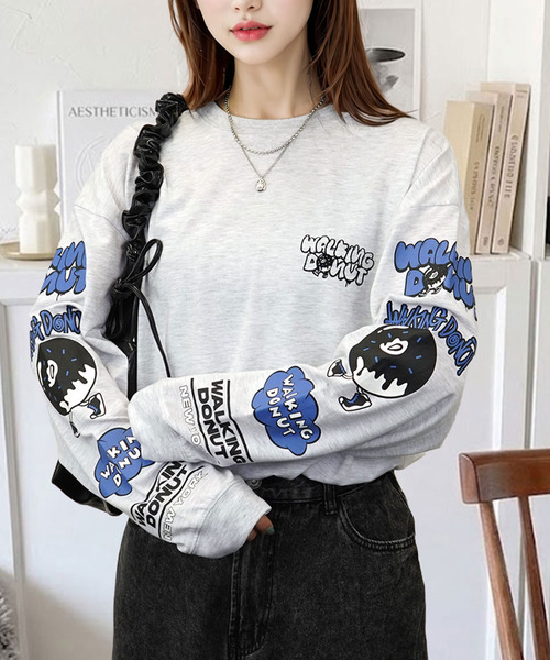 Candlestick tシャツ レトロポップ WALKING DONUT 8ボール ゴースト