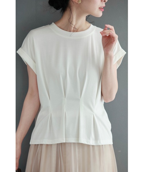 tシャツ くびれラインタックのTシャツトップス レディース