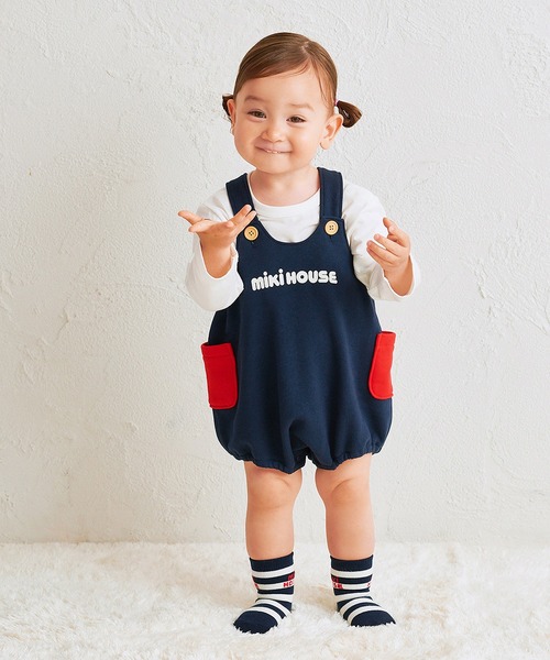 [新品、未使用]　miki HOUSE ロンパース S MIKI HOUSE ベビー服 ロンパース 「WEB限定」ロンパース