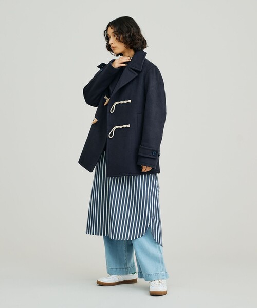 J.PRESS MEN メルトンPコート　極美品 J.PRESS YORK STREET pコート ピーコート 「UNISEX」メルトン P