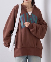 トレーナー スウェット 「etsinta/エシンタ」リメイクスキッパーカレッジスウェット レディース｜ZOZOTOWN Yahoo!店