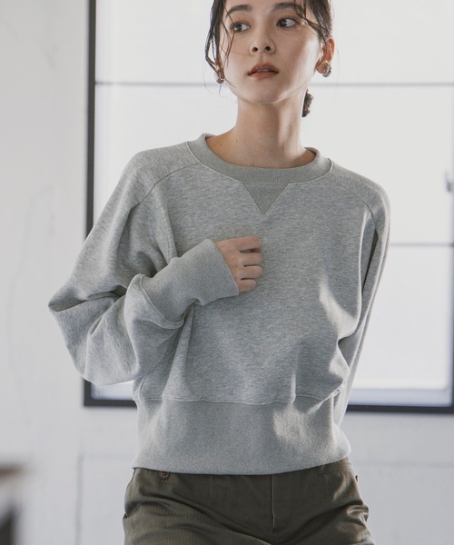 tシャツ タックショルダースウェット レディース トレーナー スウェット ショルダータックスウェット レディース