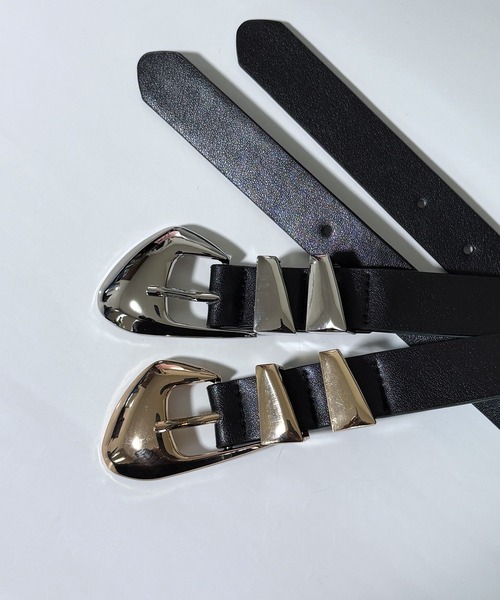 【Y2K】5351POURLESHOMMES デザインバックル レザーベルト 5351 POUR LES HOMMES - 5351 POUR LES HOMMES 5351プールオム 通年