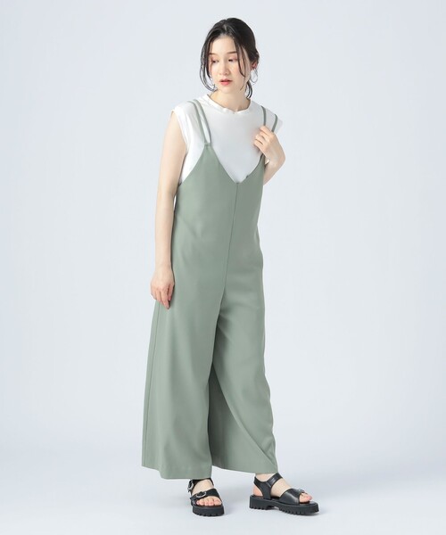 【新品】BEAMS HEART フレンチプルオーバー サロペット セット BEAMS HEART オールインワン フレンチ プルオーバー