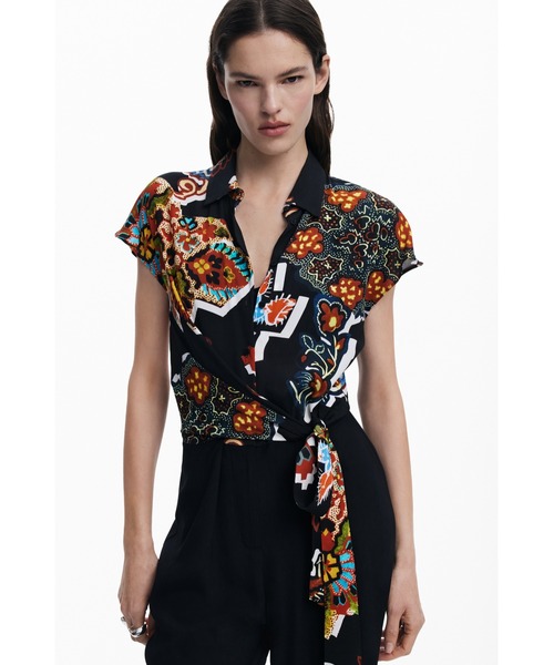 Desigual（デシグアル） サロペット オーバーオール ラクロワ柄の 