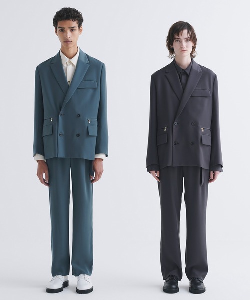 CULLNI スラックス　24-SS-006 ライトグレー/01サイズ メンズ CULLNI スラックス STUDIOUS別注 WIDE STRAIGHT SLACKS メンズ