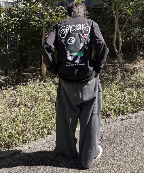 tシャツ 25SS ポップイラスト 発泡バックプリント クルーネックビッグ