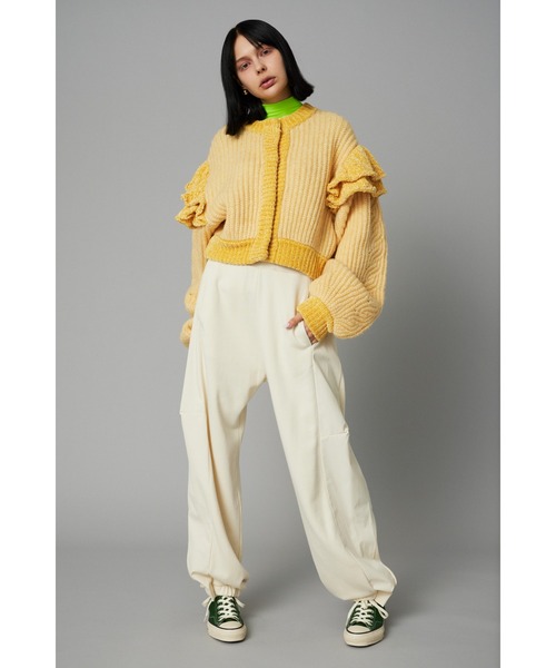 HeRIN.CYE ニットカーディガン FREE ネイビー レディース : ZOZOTOWN