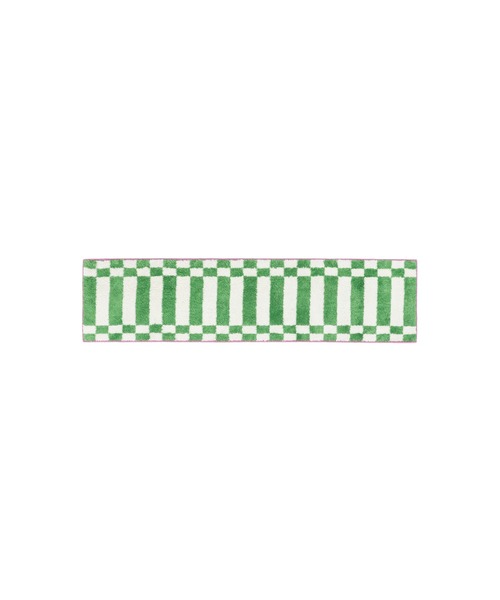 Francfranc グリーンのラグ 200×140／カーペット／マット Francfranc（フランフラン） ラグ ラグマット チェッカーボード