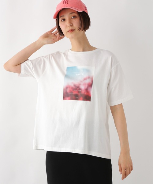 LEPSIM（レプシィム） tシャツ フォト＊ロゴプリントT 327272
