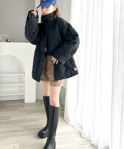 「Java」 コート MEDIUM ブラック レディース_画像3