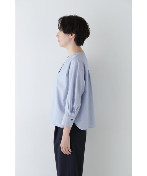 ブラウス シャツ ブロードスキッパーブラウス レディース human woman ブラウス シャツ スキッパーブロードブラウス
